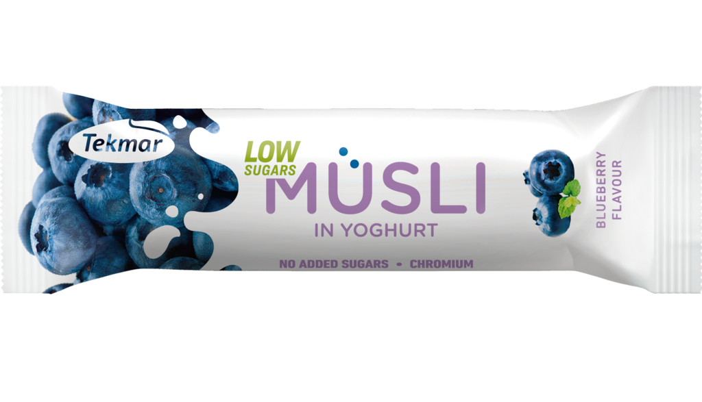  Müsli v jogurte bez prídavku cukru čučoriedka 
