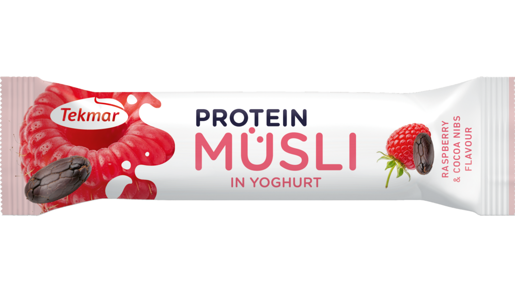  Protein Müsli v jogurte malina & kakaové nibsy 